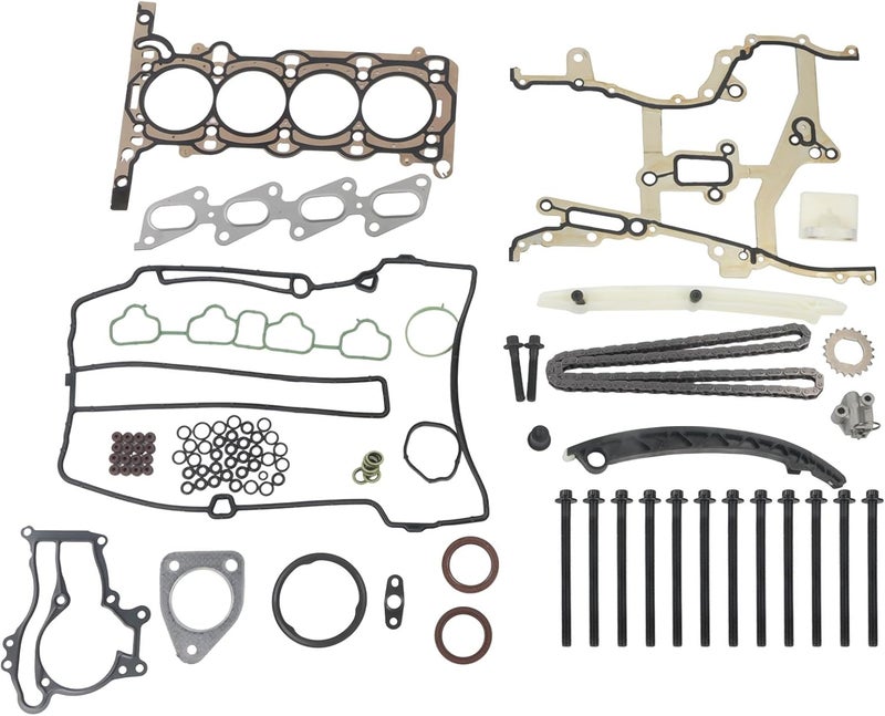 Autodevil Store Timing Chain Kit with Head Gasket Bolts Set 1.4L Fit for Cruze 2011-2015 for Sonic 2012-2016 for Encore 13-16 for Trax 13-16 Car Engine Time Replacement Parts 55562234 HS26540PT-1 ES72474 - Image 1